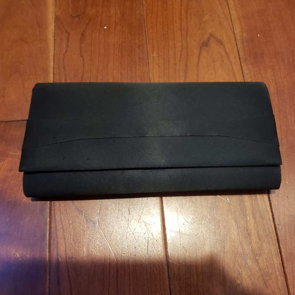 Black Satin Clutch
